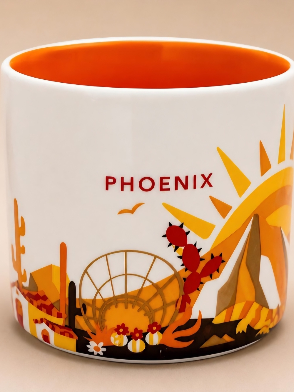 Starbucks Phoenix  You Are Here Collection  Desert Cactus Ceramic Mug